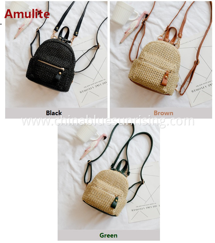 Travel straw bag